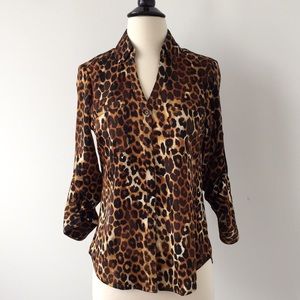 FREE w purchase! Express animal print blouse